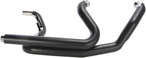 COBRA Powerport Dual Headpipes with Dual Bungs - Black 6253DBRB1 - Team Dream Rides