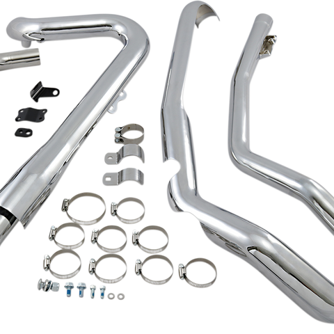 COBRA True Dual Headpipes - Chrome - Dresser 6257 - Team Dream Rides