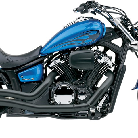 COBRA Speedster Swept Exhaust - Black - Stryker 1300 2230B - Team Dream Rides