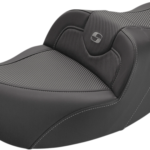 SADDLEMEN Roadsofa™ Seat with Carbon Fiber Construction for Harley-Davidson FL 1999-2007 - Part #897-07-185