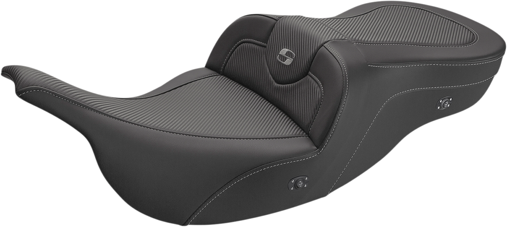SADDLEMEN Heated Roadsofa™ Seat with Carbon Fiber Finish - Part 897-07-185HCT