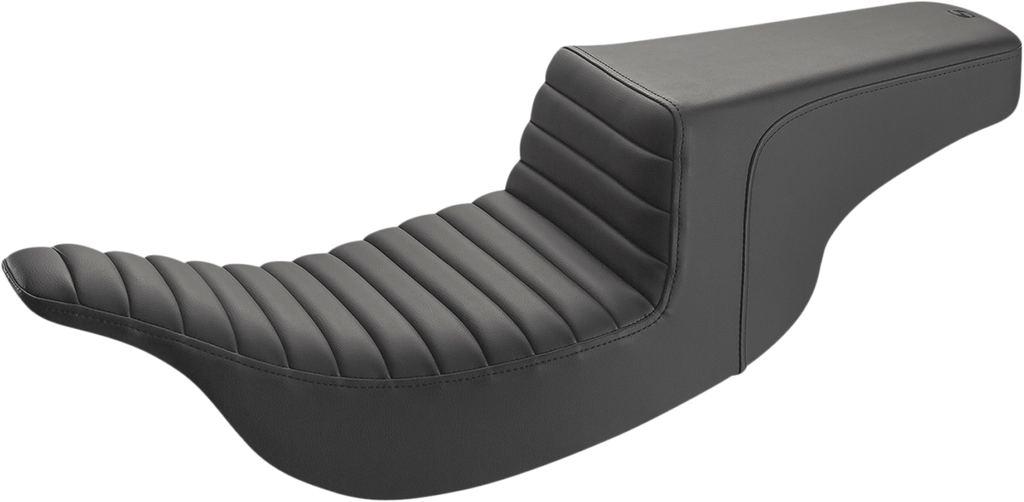 SADDLEMEN Step-Up Seat - Front Tuck-n-Roll in Black (Part Number 897-07-171)