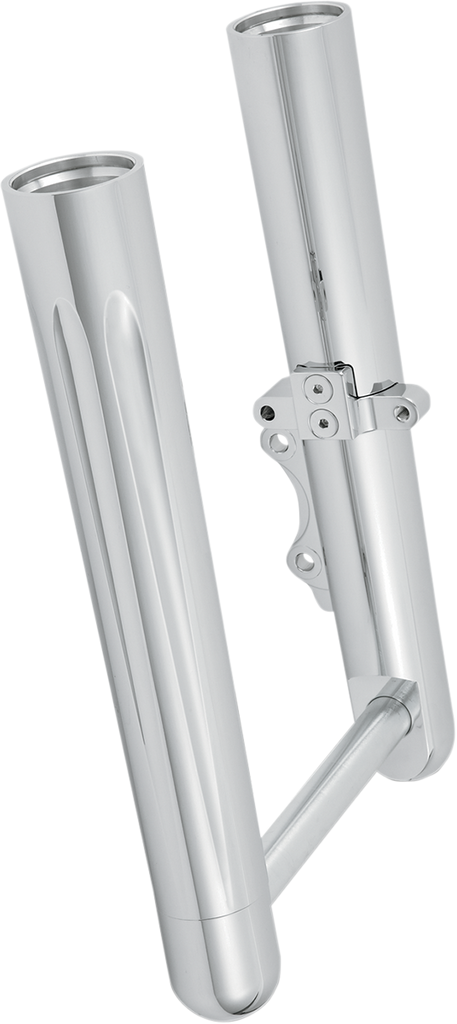 Arlen Ness CNC Machined Chrome Fork Legs for Harley-Davidson FLT 2000-2007 – Part No. 06-512