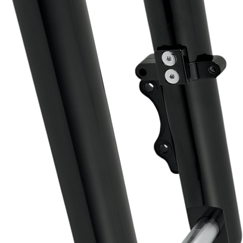 Arlen Ness Hot Legs Black Anodized Smooth Fork Legs for 2000-2006 FLST, Custom Single Disc, Part 06-555