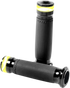 PERFORMANCE MACHINE (PM) Grips Contour - LED - TBW - Black 0063-2100M-B - Team Dream Rides
