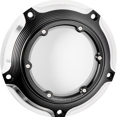 PERFORMANCE MACHINE (PM) Derby Cover - Contrast Cut* - Touring 0177-2083M-BM - Team Dream Rides