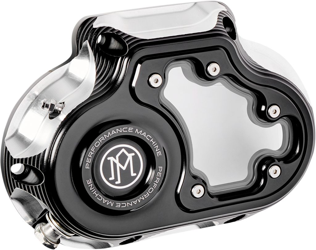 PERFORMANCE MACHINE (PM) Transmission Cover - Contrast Cut* - Hydraulic - Touring 0177-2080M-BM