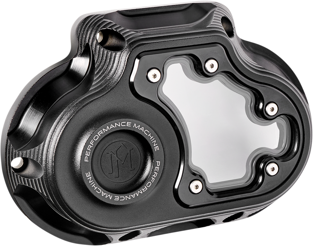 PERFORMANCE MACHINE (PM) Transmission Cover - Black Ops* - M8 Softail 0177-2081M-SMB