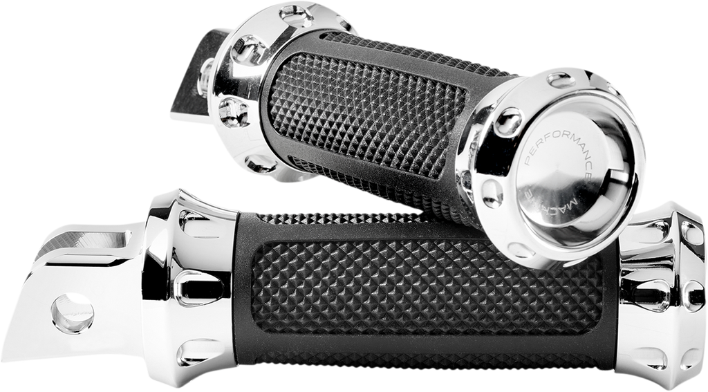 PERFORMANCE MACHINE (PM) Over Drive Footpeg - M8 - Chrome 0035-1243M-CH - Team Dream Rides