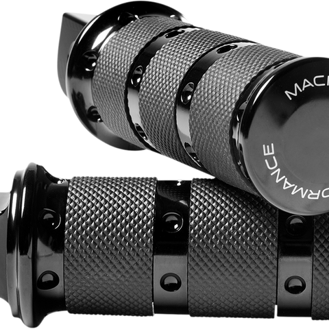 PERFORMANCE MACHINE (PM) Footpegs - Black - XLS - M8 - Passenger 0035-1249M-B - Team Dream Rides