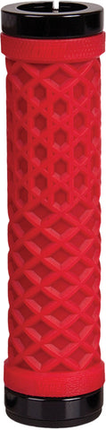 Vans Lock On Grips 130mm No Flange Red - Team Dream Rides