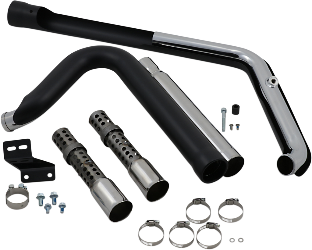 COBRA 909 Exhaust - Black - '12-'17 Softail 6711B