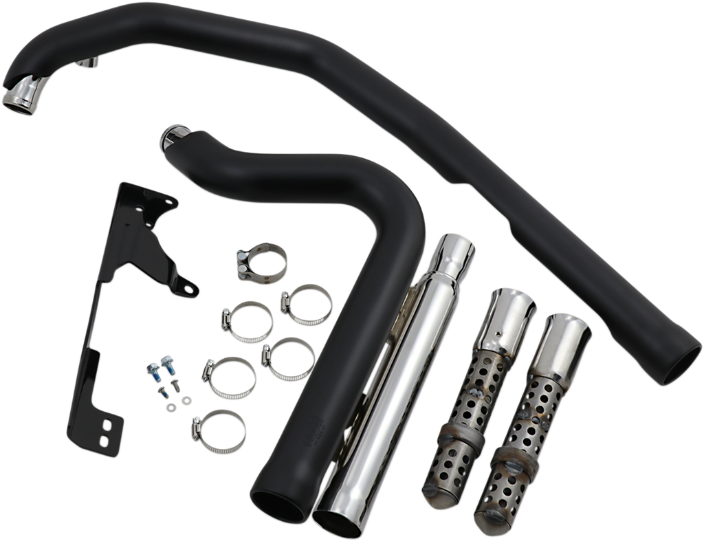 COBRA 909 Speedster Short Exhaust System - Black 6705B - Team Dream Rides