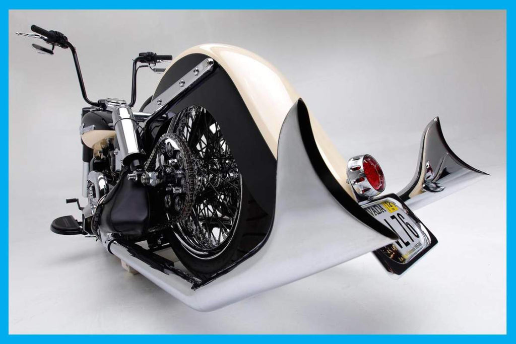 Dirty Bird Concepts Harley El Jefe Softail Exhaust 1986 To 2023 - Chrome, Baffles and Fishtail - Team Dream Rides