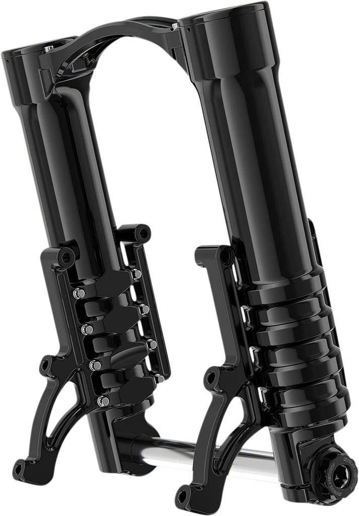 ARLEN NESS 120-003 Black Anodized 49mm Fork Legs for Custom Radial Mount Brake Calipers