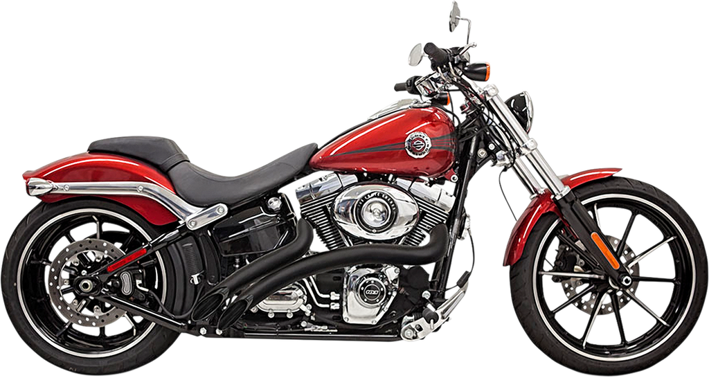 Bassani Xhaust 1SD1FB Radial Sweepers Black Stepped Exhaust System