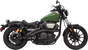 BASSANI XHAUST Sweeper Exhaust - Black with 2-Inch Radius Pipes and Full Heat Shields - Part Number 3B1F2B