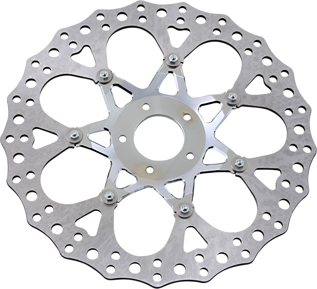 Arlen Ness Procross 14-Inch Front Brake Rotor - Chrome - Part Number 33-10102-203