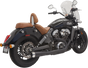 Bassani Xhaust 2:1 Black Short Exhaust System for Scout, Part Number 8S12JB