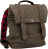 Burly Brand B15-1020D Dark Oak Roll Top Backpack – Durable Leather Paneling & Ample Storage