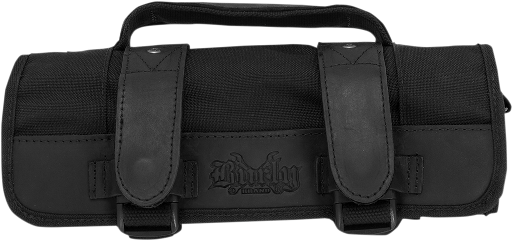 BURLY BRAND Tool Roll B15-1030B with Leather Straps and Adjustable Mounting System