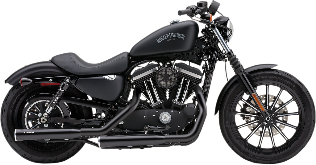 COBRA 3" RPT Mufflers for XL - Black 6081RB - Team Dream Rides