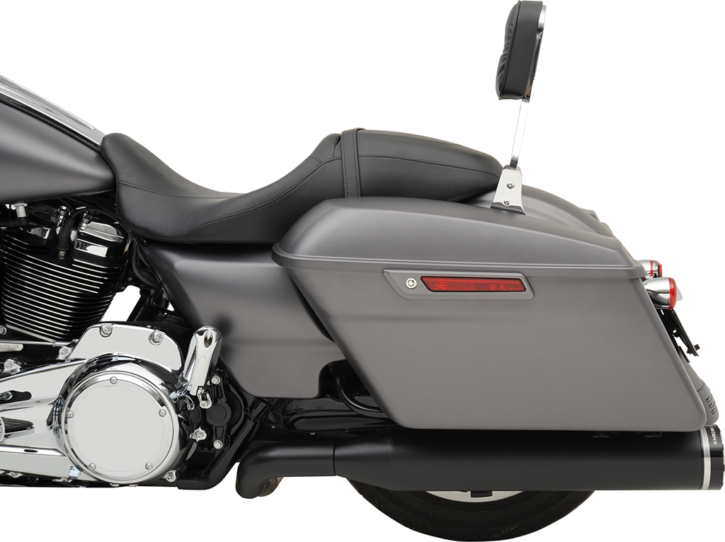 Khrome Werks 200810A Dominator Exhaust System for Harley FL - Black Finish