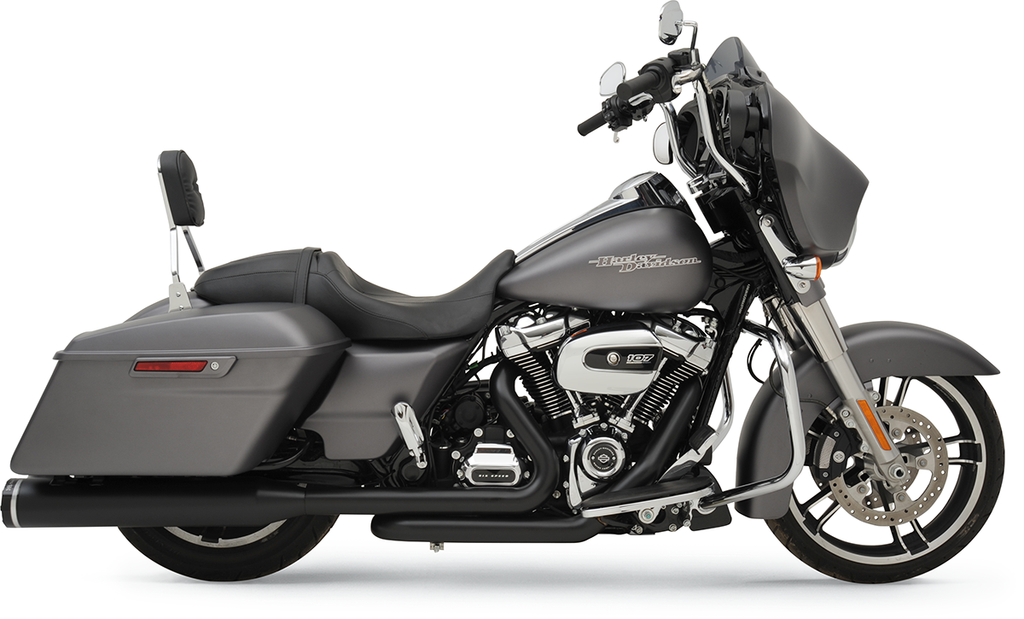 Khrome Werks 200810A Dominator Exhaust System for Harley FL - Black Finish