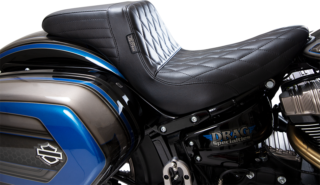 LePera Kickflip Seat Diamond Black for Harley Softail 2018-2023 LYR-590DM