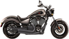 BASSANI XHAUST Pro-Street Exhaust Black - Turnout 6V23DB