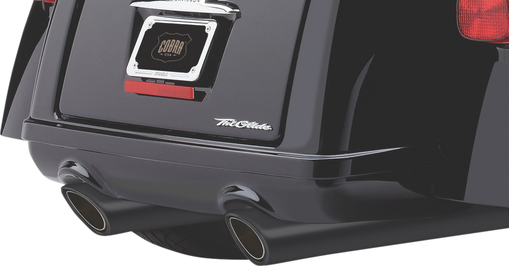 COBRA 909 Mufflers for Tri-Glide - Black 6303RB - Team Dream Rides