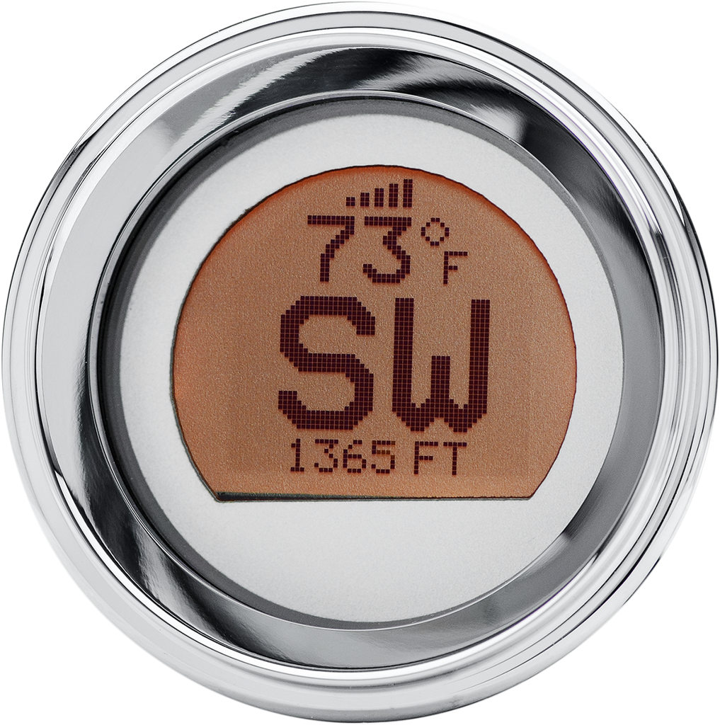 Dakota Digital MCH-GPS17-S-C 2-3/16-inch Stand-Alone LCD GPS Compass in Chrome/Silver