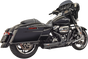 BASSANI XHAUST Short 2:1 Exhaust for FL - Black 1F42RB