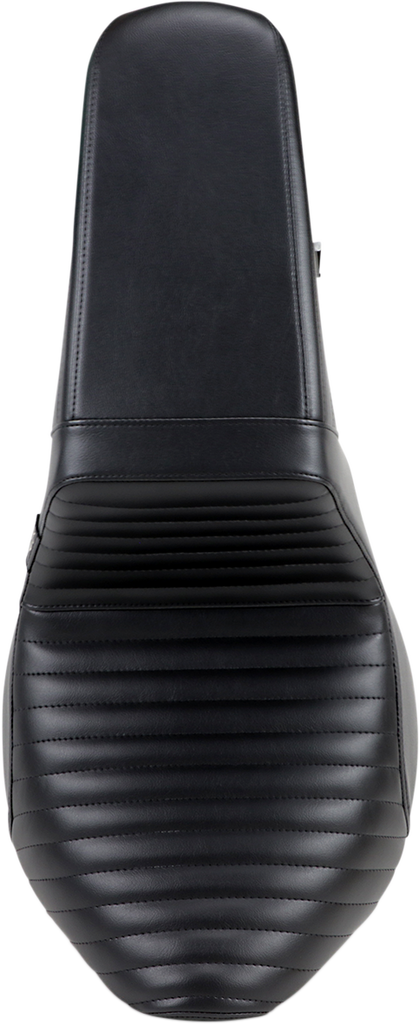 LE PERA Kickflip Seat - Pleated Black for Harley FX/FL 2018-2023, Part LY-590PT