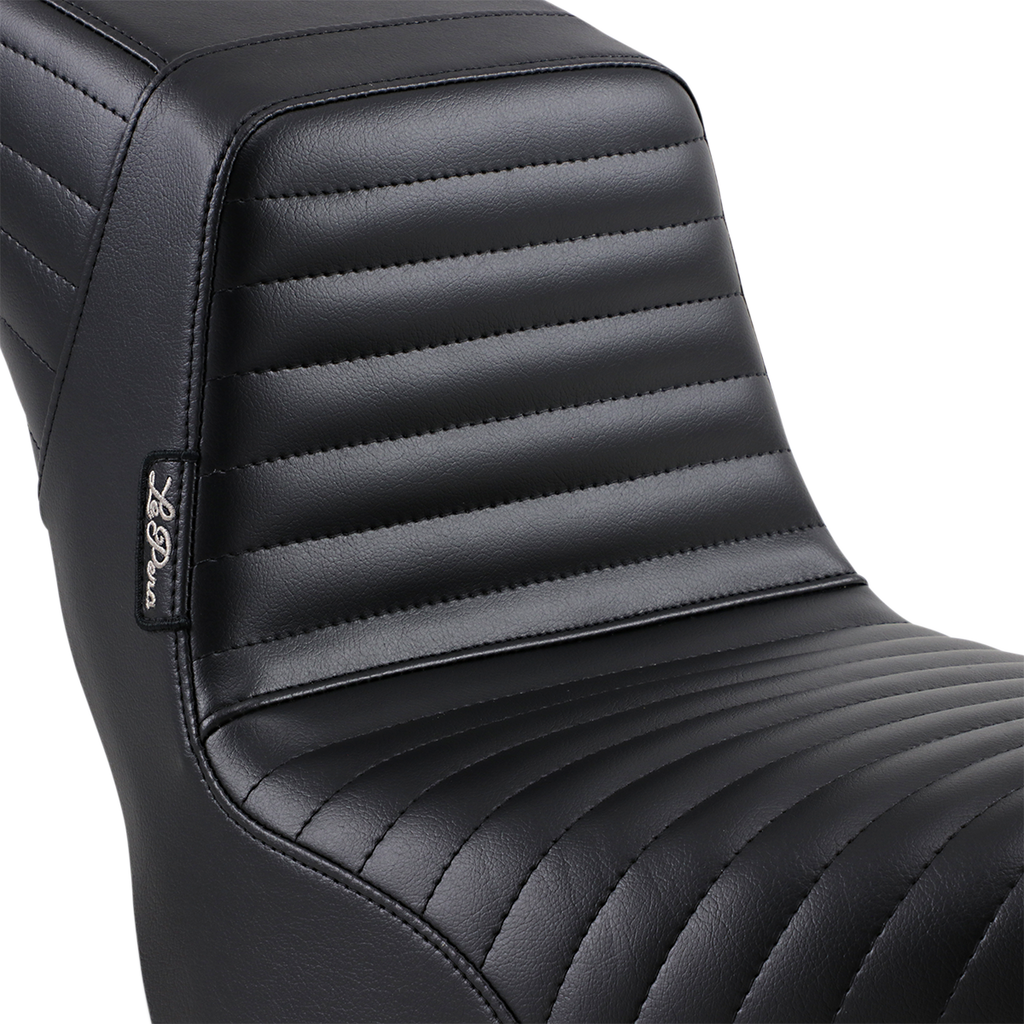 LE PERA Kickflip Seat - Pleated Black for Harley FX/FL 2018-2023, Part LY-590PT