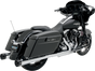 BASSANI XHAUST Megaphone Mufflers for Chrome and Polished Finish - Tapered Design with Performance Baffle FLH-517L