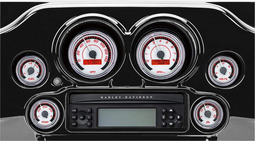 Dakota Digital MVX-8200-KG-K MVX Series 2-Gauge Kit with Black Bezel and Face