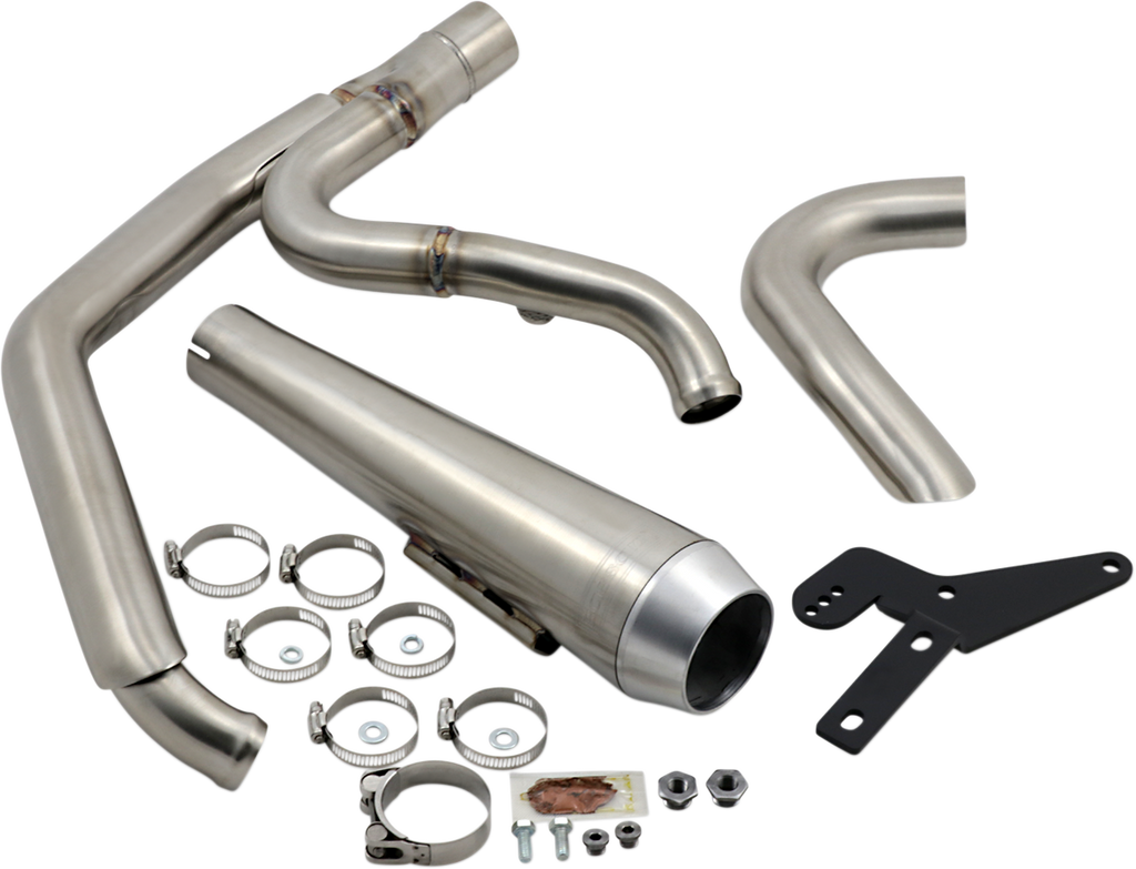 BASSANI XHAUST 2-into-1 Road Rage Exhaust System - Stainless Steel 1S81SS
