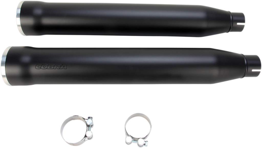 COBRA 3" RPT Mufflers for '07-'17 Softail - Black 6053B - Team Dream Rides