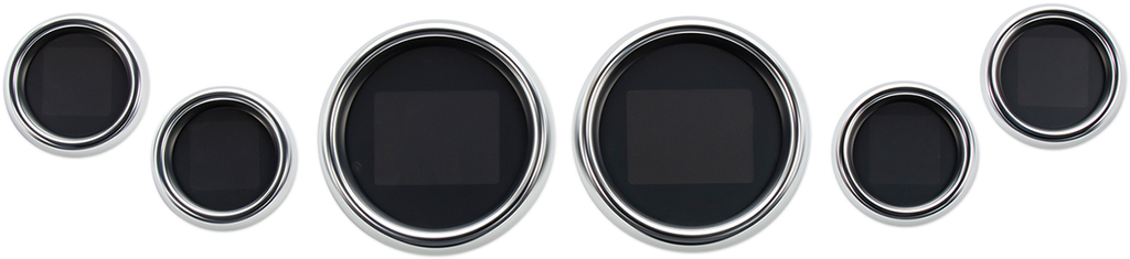 Dakota Digital MLX-8604 6-Gauge Instrument Kit with Chrome Bezel for Touring and Trike Models (2004-2013)