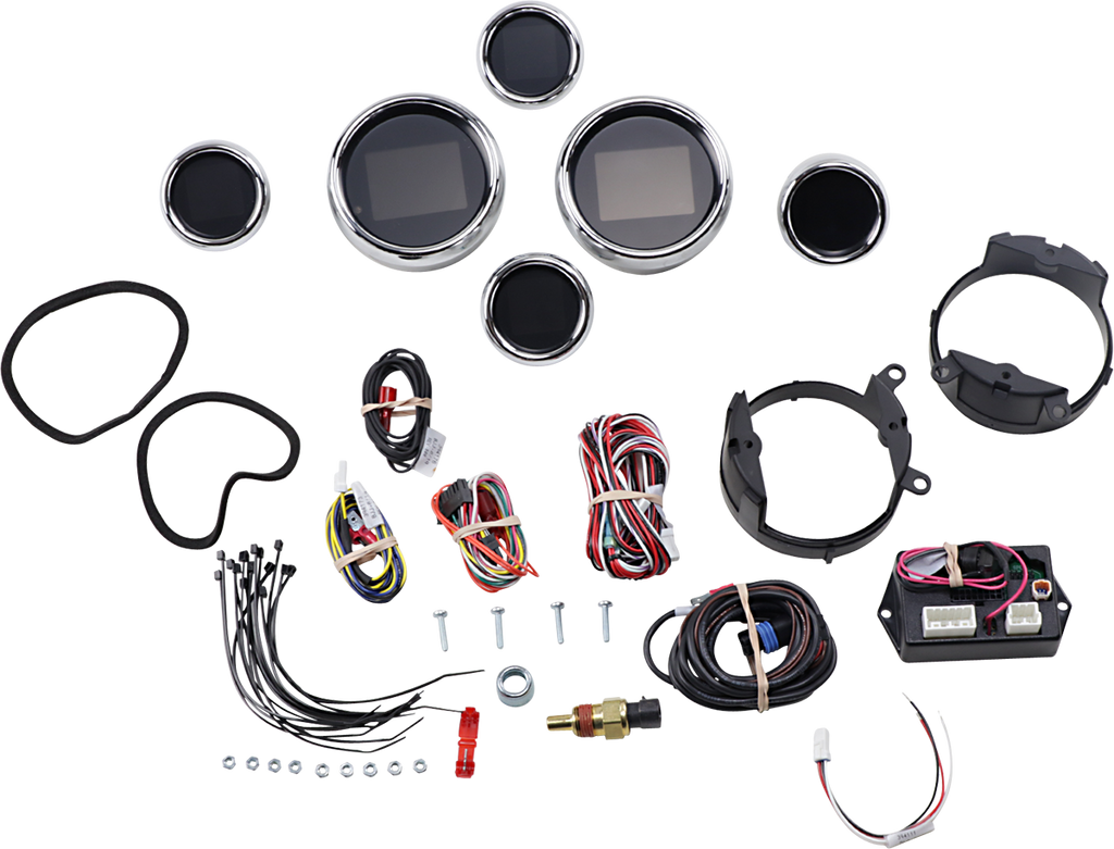 Dakota Digital MLX-8696 Touring 6-Gauge Instrument Kit with Chrome Bezel for 1999-2003 Vehicles