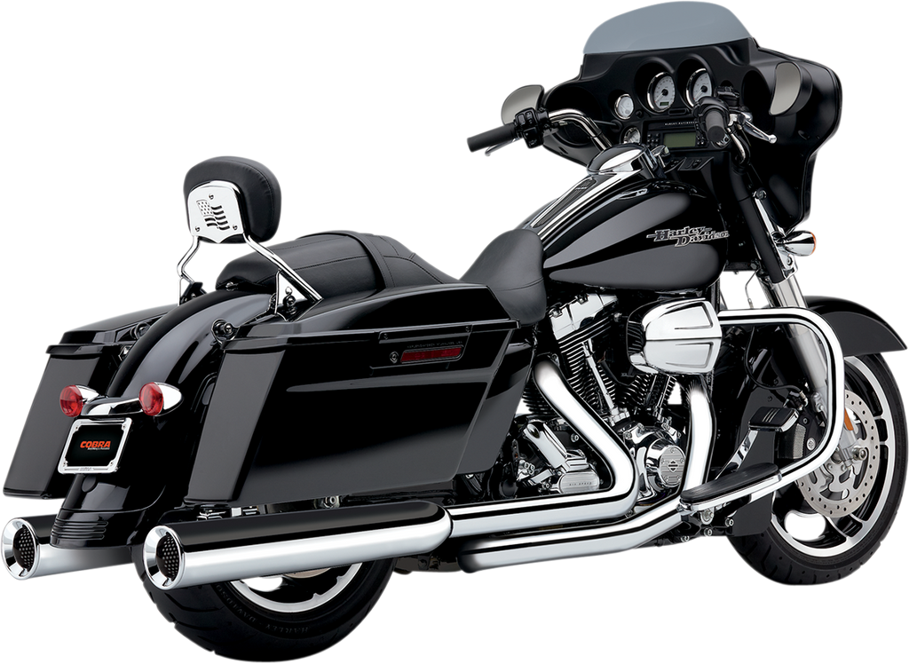 COBRA Power Flo Mufflers for '95-'16 FL - Chrome 6215 - Team Dream Rides