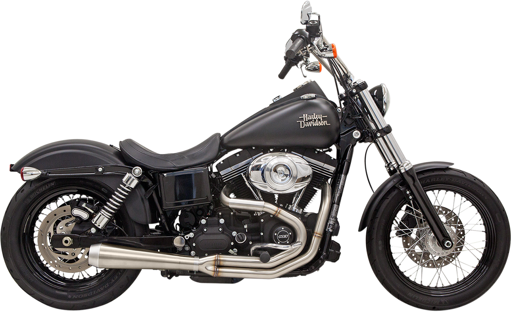 BASSANI XHAUST Road Rage 3 Exhaust for Harley-Davidson Dyna '91-'17, Stainless Steel Model 1D1SS