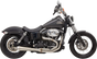BASSANI XHAUST Road Rage 3 Exhaust for Harley-Davidson Dyna '91-'17, Stainless Steel Model 1D1SS