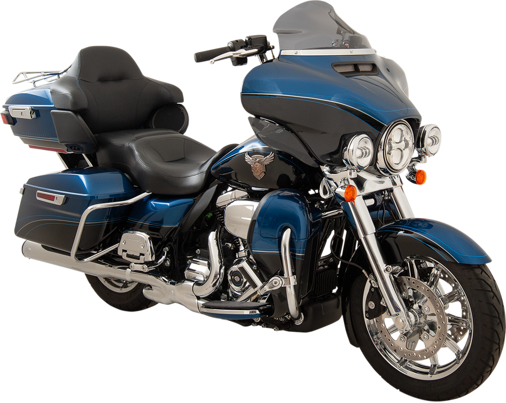 Klock Werks Flare Windshield Dark Smoke for 2014-2025 FLH, KWW-01-0210-2014