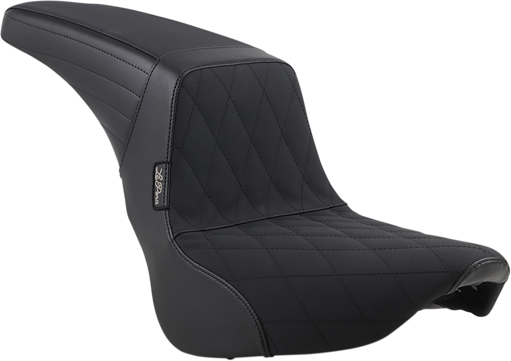 LePera Kickflip Seat - Diamond with Gripp Tape for Harley FXBB/FLSL 2018-2023, Black (Part Number LY-590DMGP)