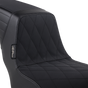 LePera Kickflip Seat - Diamond with Gripp Tape for Harley FXBB/FLSL 2018-2023, Black (Part Number LY-590DMGP)