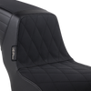 LePera Kickflip Seat for Harley Softail 2018-2023 – Diamond with Gripp Tape, Black, Part Number LYX-590DMGP