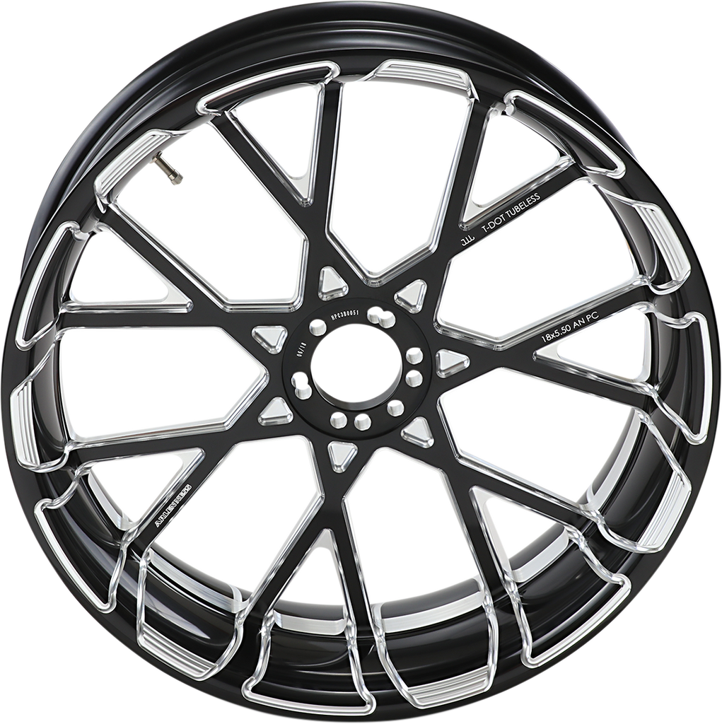 Arlen Ness Procross Rear Rim - Black 18x5.5 for Enhanced Performance