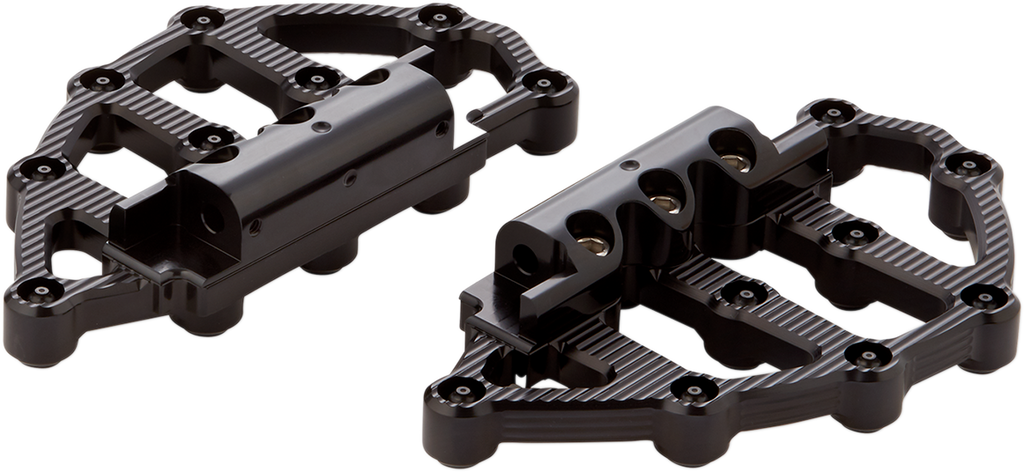 Arlen Ness MX Passenger Floorboards 06-896 in Black for Enhanced Comfort and Traction